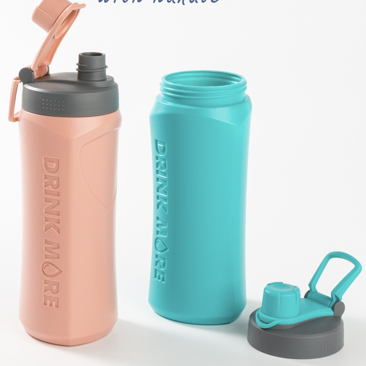 A318Viassin summer large capacity student plastic cup outdoor portable fitness sports kettle factory direct sales details Picture