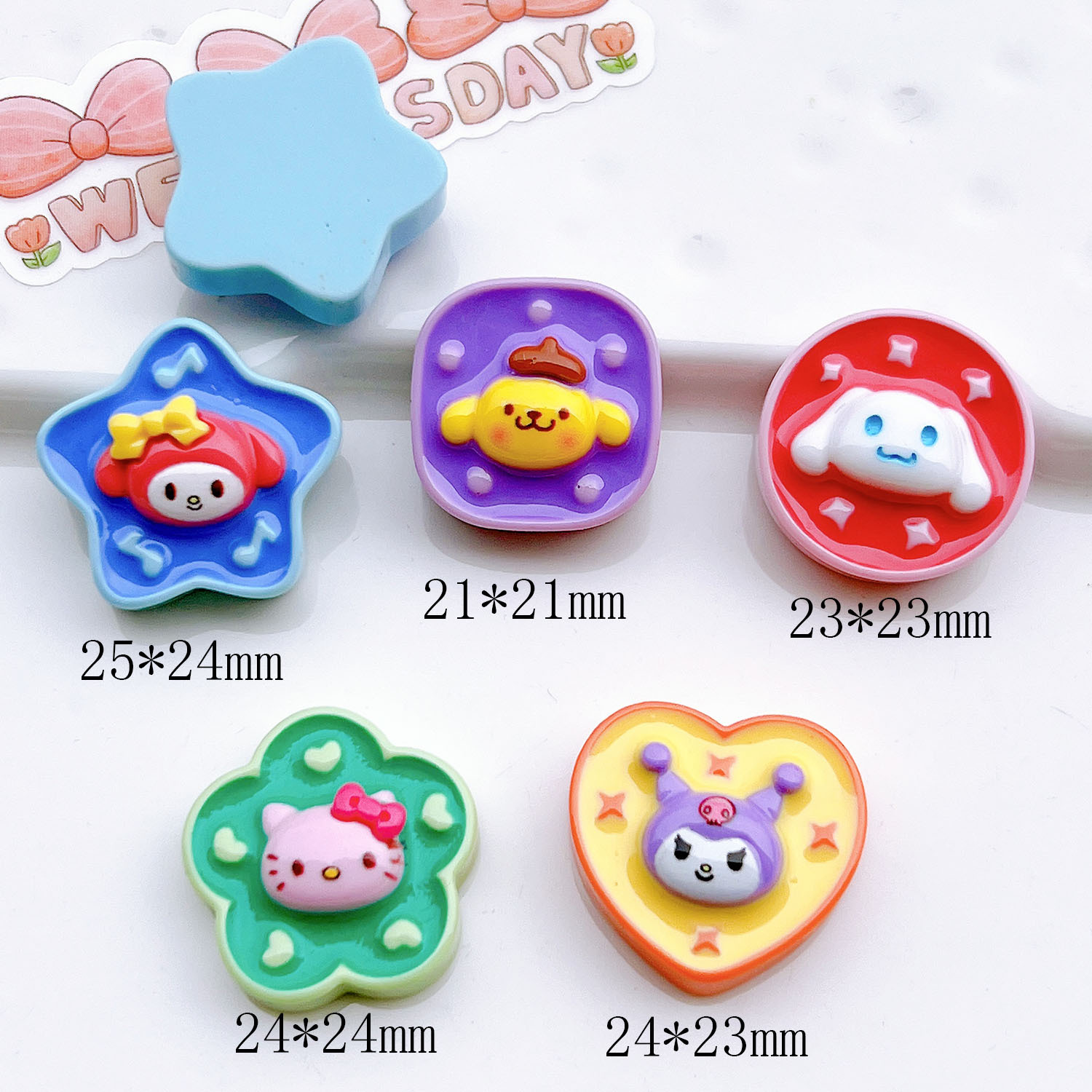 树脂饰品配件批发diy配件手工材料鞋扣帽子奶油胶贴片帽子狗详情32