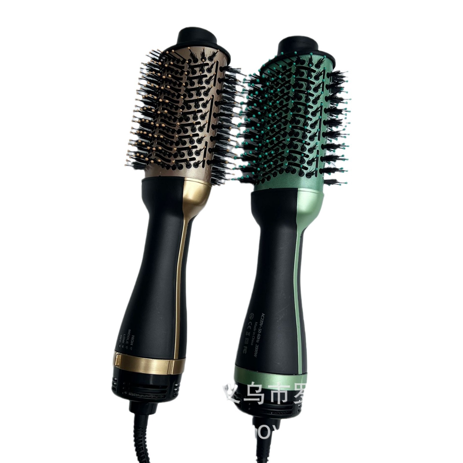 Amazon hot air comb, hair dryer, two-in-one negative ion hair straightening comb, dry and wet dual-purpose hair curler, hair dryer factory Item Picture