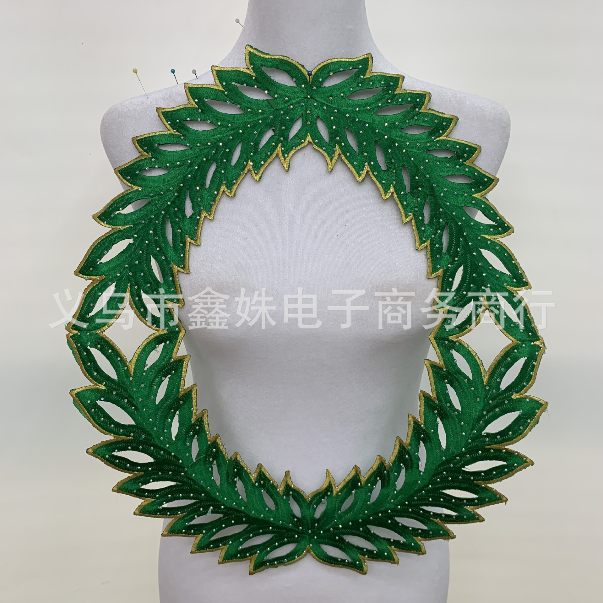 Step into the hot-selling multi-color self-adhesive embroidered circular collar stage costume accessories Application Scenario