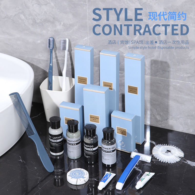 Factory supplies high-end card boxes, disposable toiletries sets for star hotels, and wholesale disposable toothbrushes for high-end homestays Application Scenario