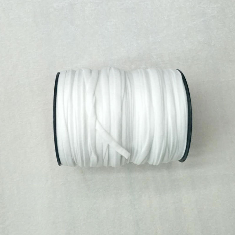 现货3MM 4MM 5MM 6MM卷筒口罩绳锦纶氨纶油芯环保kn95耳带口罩松紧弹力圆扁耳绳厂家直销批发