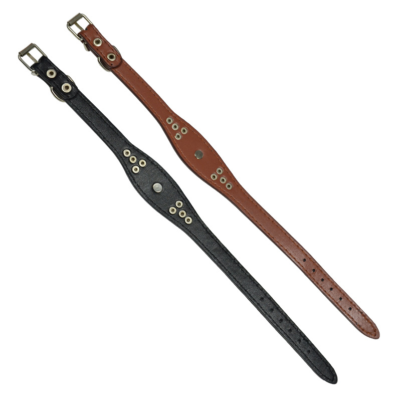 Pet Collar Manufacturers Direct Sales Pet Collar Leather Collar Dog Collar Dog Supplies Dog Collar Pet Supplies Application Scenario