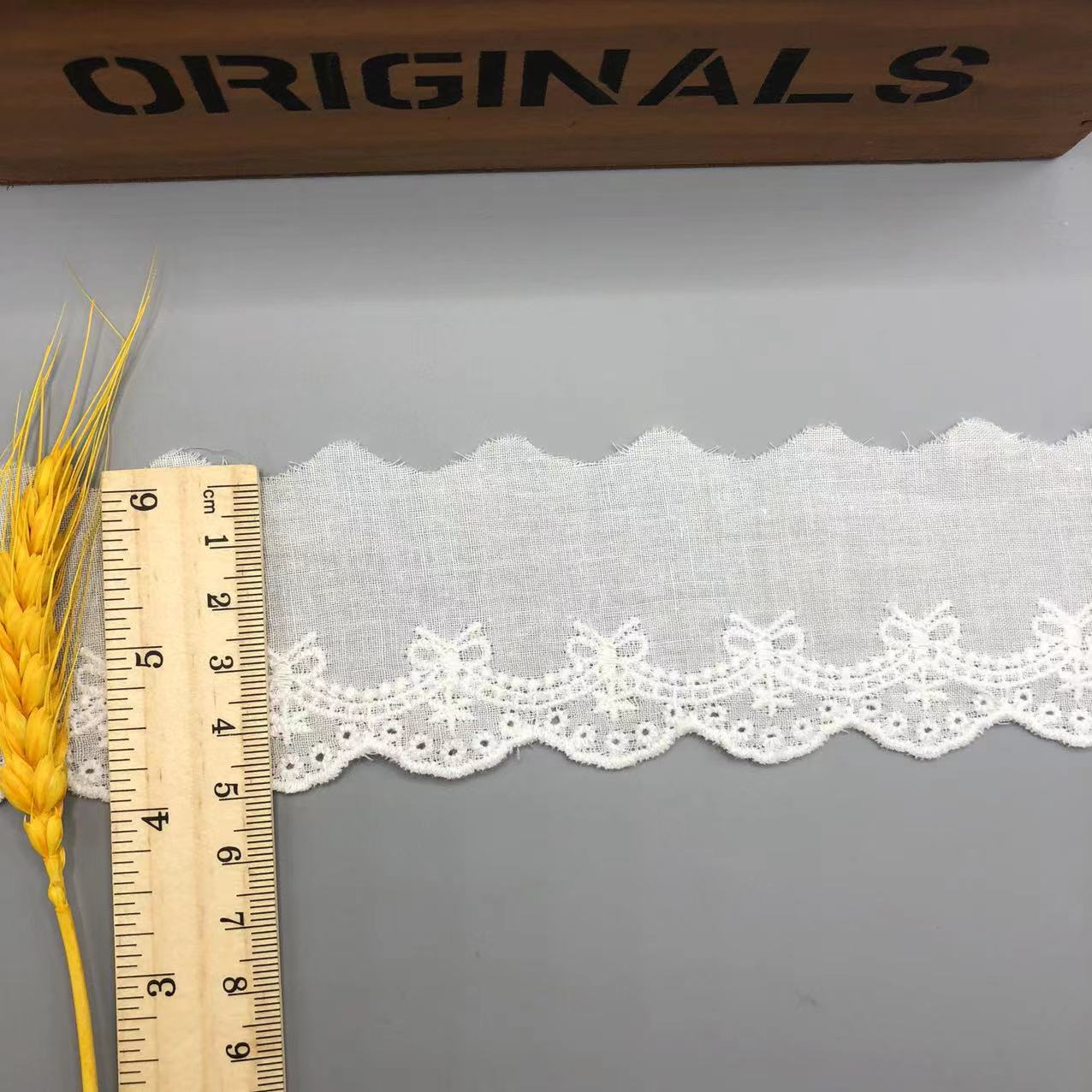 Butterfly Gradient Cotton Lace Pure Cotton Cotton Thread Water Soluble Embroidery Lace Children's Accessories Lace Everything With Lolita Application Scenario