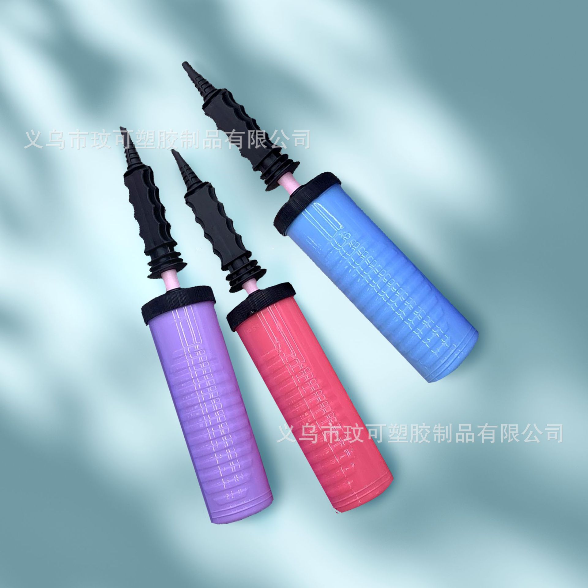 Air pump, air pump, balloon, hand-pushed air pump, manual plastic air pump, portable slanted balloon air pump details Picture
