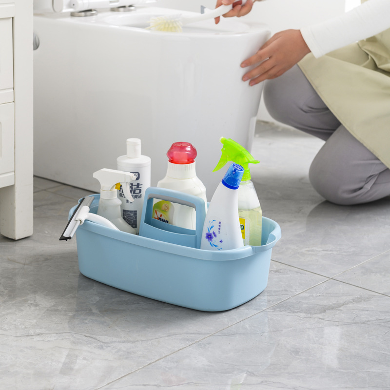 Jinhuida Portable Storage Basket Tools Storage Box Bathroom Sundries Storage Box Bathroom Bath Blue Storage Basket Specification drawing