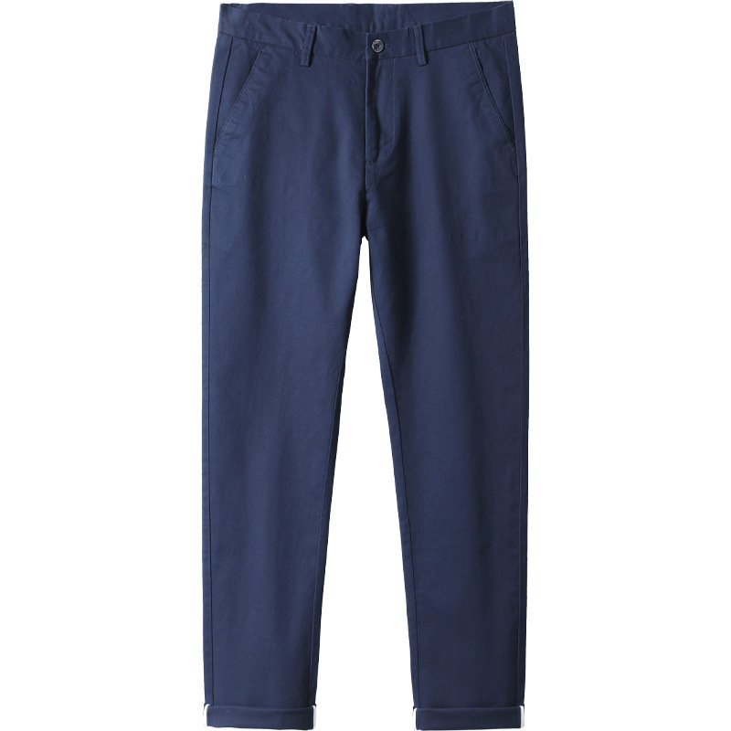 Men's light casual pants, men's straight loose Korean-style light business youth, men's elastic casual long pants, men's pants Item Picture