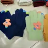Children's knitted gloves, flip-top finger-exposing warm touch screen gloves, mixed colors and styles, street goods, wholesale at morning and night markets Specification image