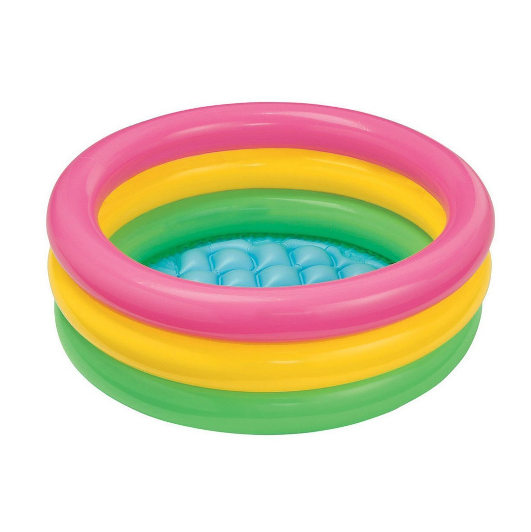 INTEX 57107 Classic Three-ring Fluorescent water Pool, children's outdoor grassland swimming pool, bath pool, overseas supply Item Picture