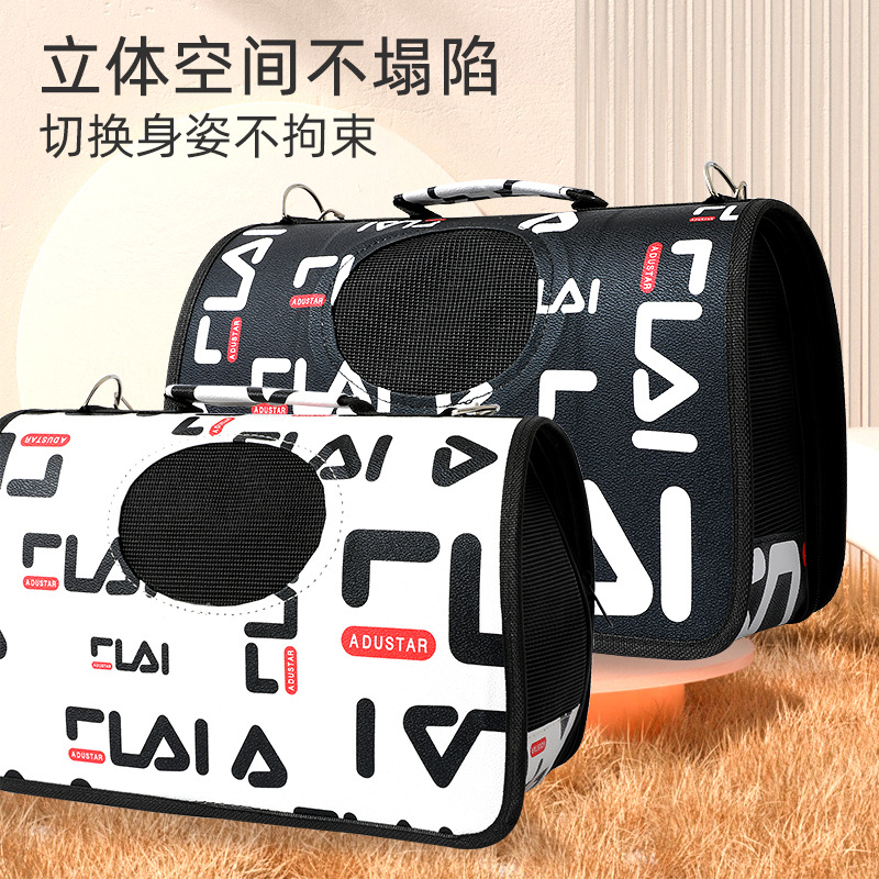 New Oxford fabric folding portable three-piece set for cat bags, pet bags, single-shoulder bags and pet supplies