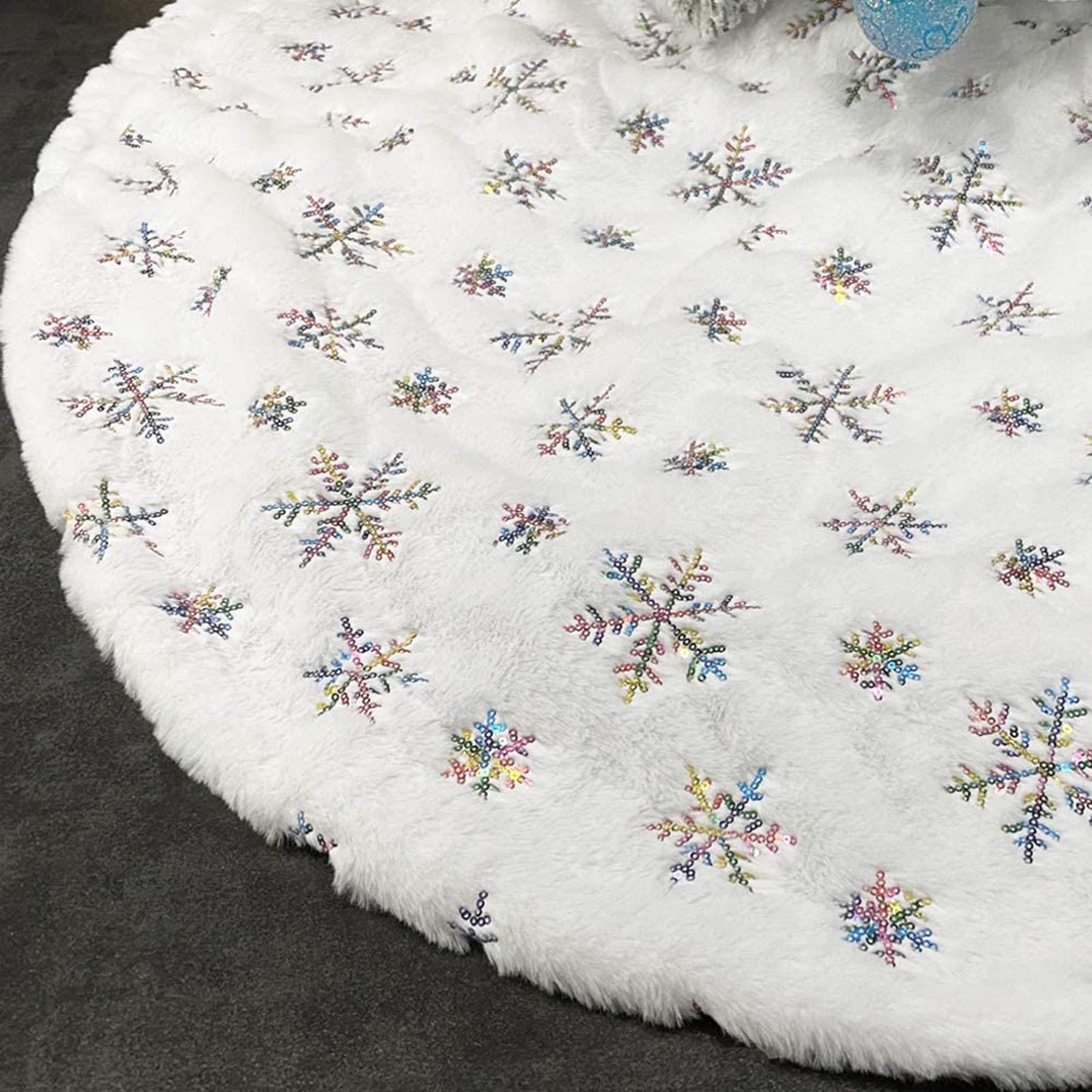 Cross-border new sequined snowflake Christmas tree dress, Christmas tree decoration apron, Christmas venue decoration supplies details Picture