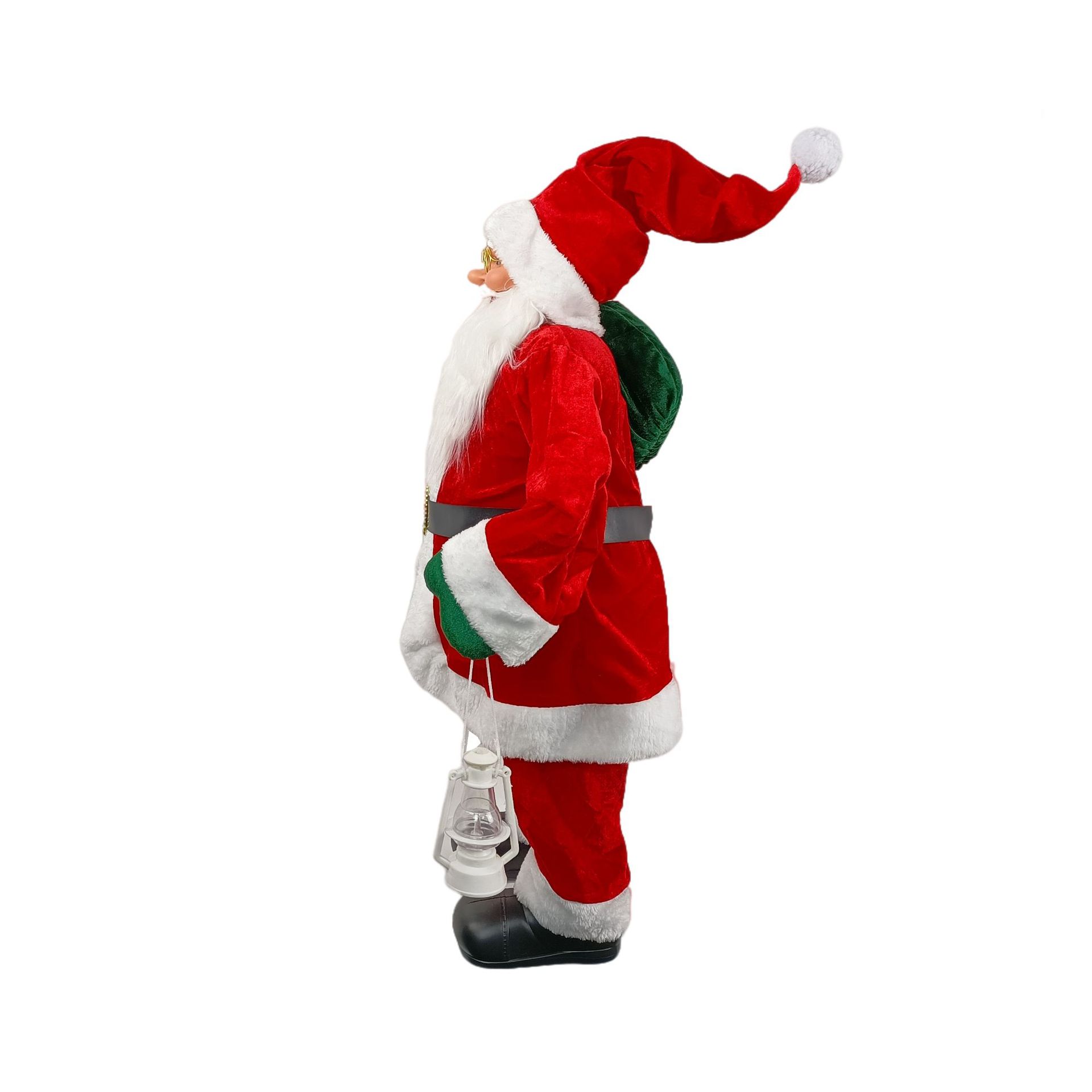 Cheung Chau Christmas Factory Directly Provides 80Cm Standing Santa Claus Christmas Decorations Christmas Scene Decoration Christmas Gifts Display Santa Claus Specification drawing