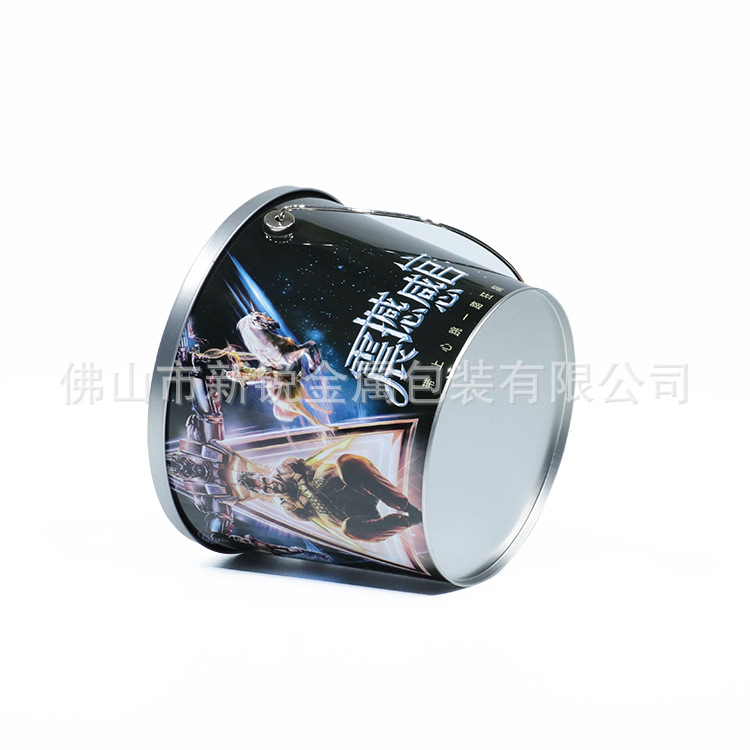 Best-selling tinplate iron bucket with handle, cinema popcorn bucket, bar beer ice bucket, galvanized metal bucket manufacturer Specification image
