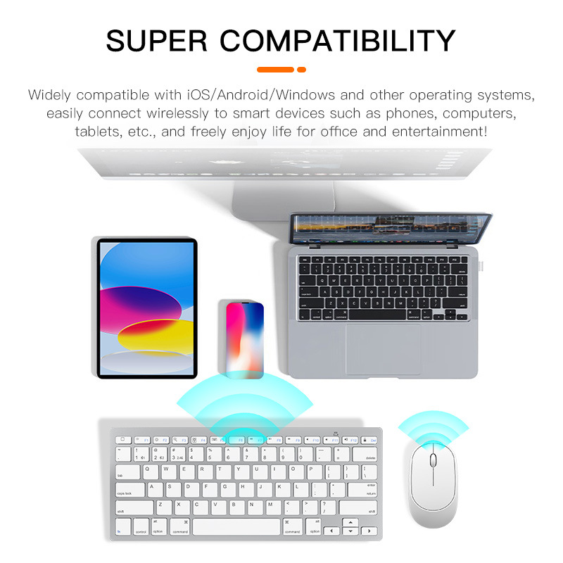 无线键鼠套装平板笔记本办公静音轻薄便携键盘鼠标蓝牙静音办公详情3
