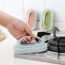 Bathtub brush with handle Bathroom tile brush Kitchen decontamination brush Pot cleaning brush Magic sponge sponge brush