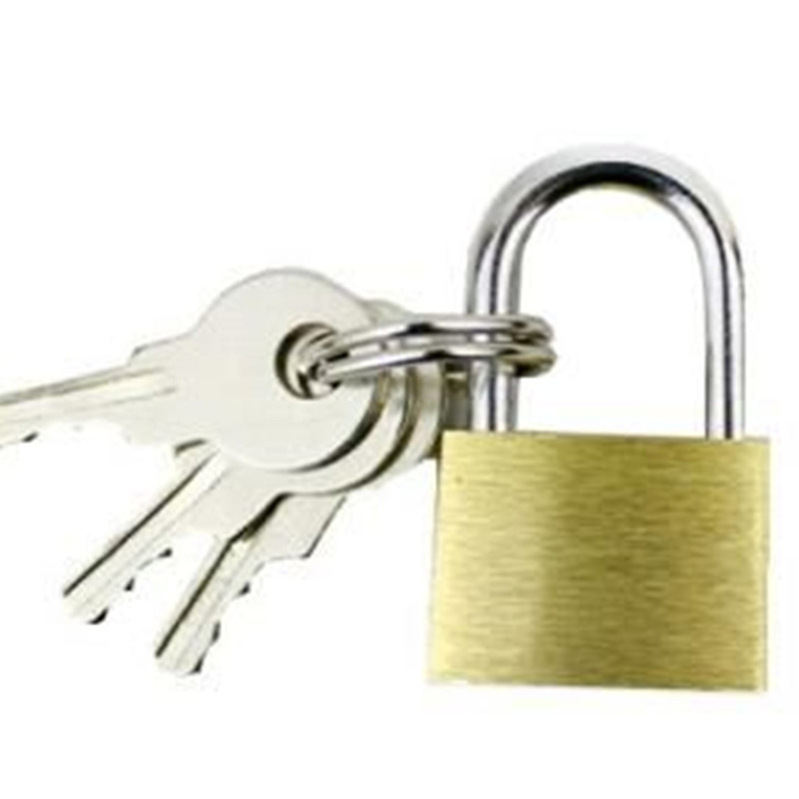 Small copper lock, 20mm copper core, white board, copper padlock, luggage and bag lock, small change can, small lock head, dormitory anti-theft lock Item Picture