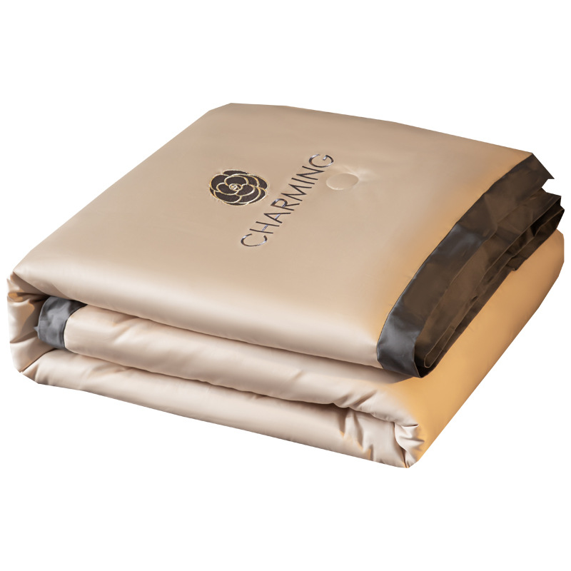 Washed Silk Summer Quilt Four-Piece Embroidery Ice Silk Summer Quilt Air-Conditioned Summer Quilt Three-Piece Bedsheet Air-Conditioned Quilt Item Picture