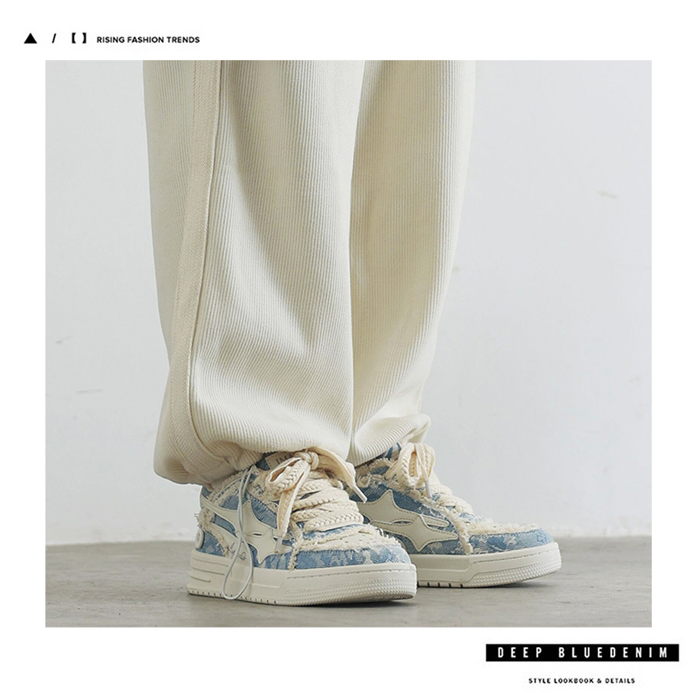 Guangzhou shoe trend brand men's shoes, men's trend shoes, Korean-style casual shoes, breathable white sneakers, men's board shoes, men's and women's couple shoes Specification image