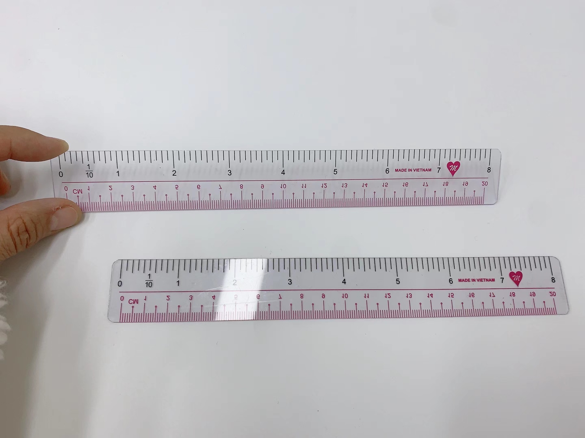 Factory direct sales of hard rulers, customizable drawing rulers, multi-functional transparent rulers, factory wholesale, high precision Specification image