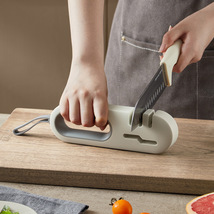 【禾豆】磨刀器 四合一刀剪可用多功能防滑厨房磨刀石 家用神器