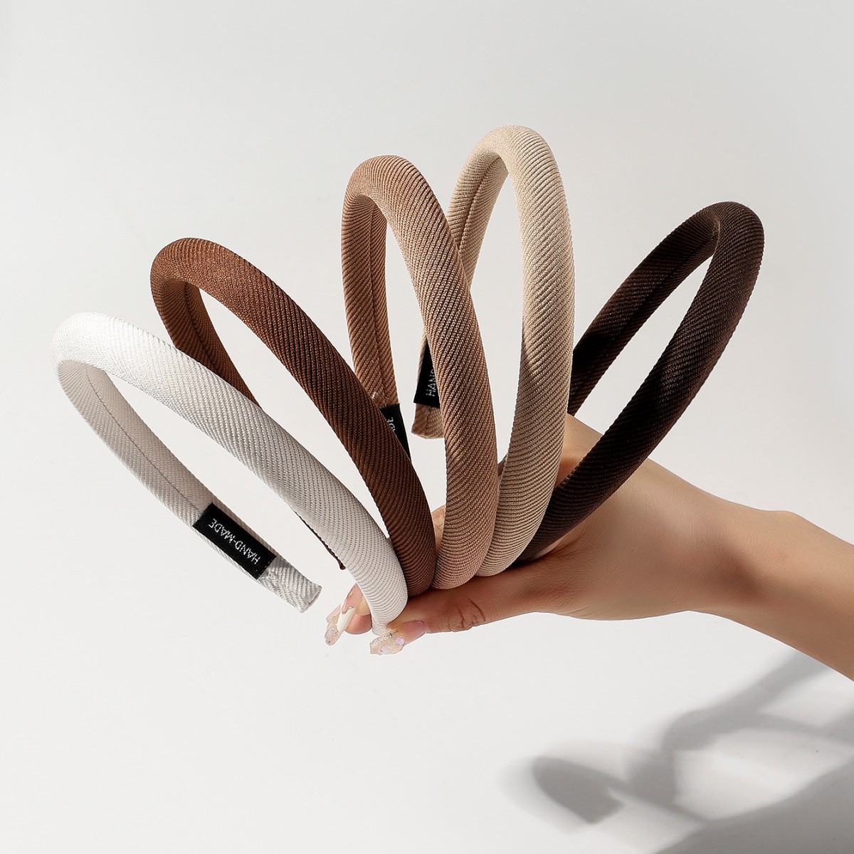 韩式新款简约百搭咖色头箍网红高级感复古发箍洗脸高颅顶压发头饰