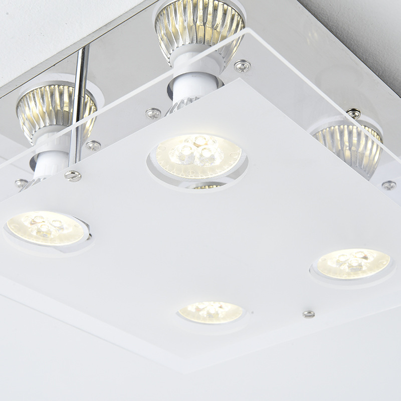 Cross-border simple living room ceiling spotlights, creative hotel restaurant spotlights, square bedroom cloakroom led spotlights