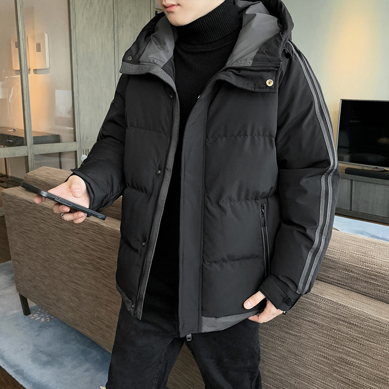男士羽绒服实物图