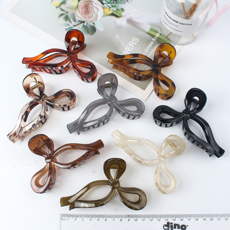 Large Bow Clip Clip Small Many Hair Clip Clip Clip High Ponytail New Minimalist Hepburn Style Irregular