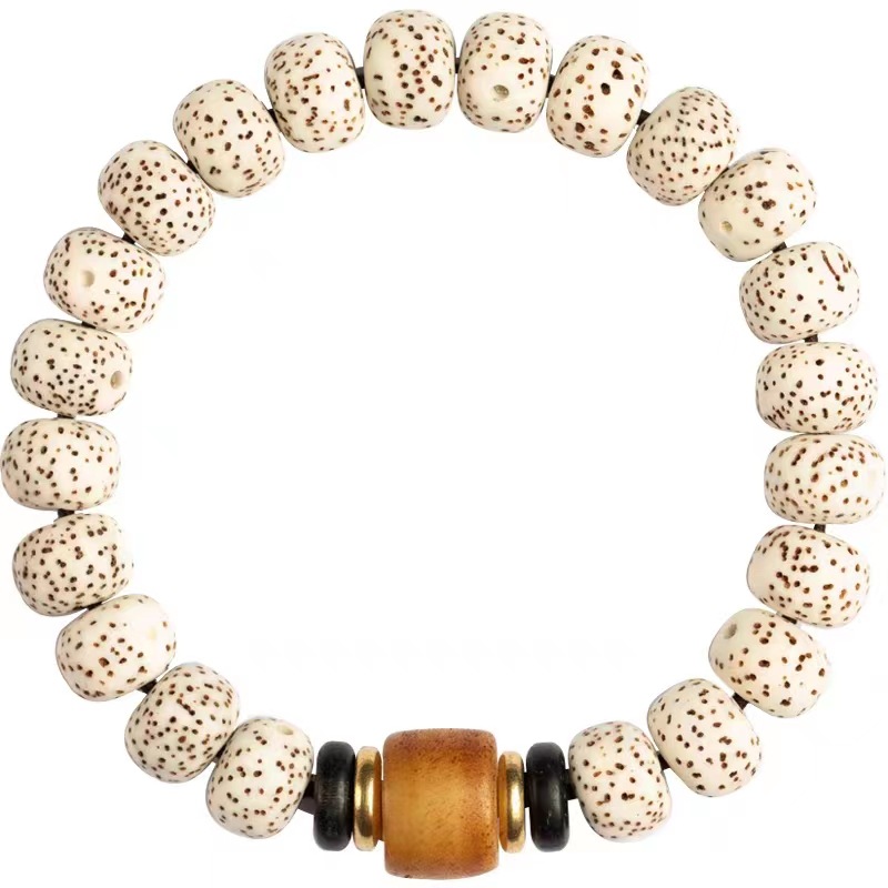 Single Circle Star Moon Bodhi Bracelet Students High-Density New Moon Bodhi Men And Women Simple Buddhist Beads Couple Bracelet details Picture