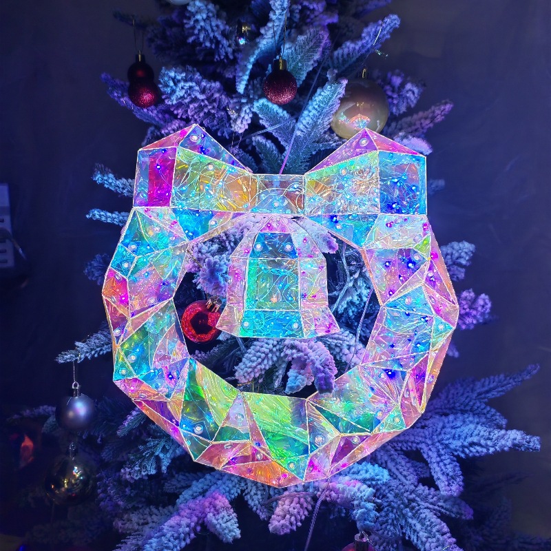 Cross-Border New Christmas Magic Pet Garland Pendant Diy Atmosphere Light Party Props Decoration Light Adornment