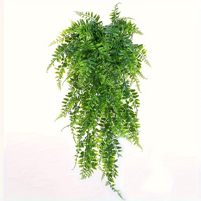 亚马逊仿真壁挂波斯草藤条人造悬挂蕨类植物藤蔓悬挂绿色植物详情7