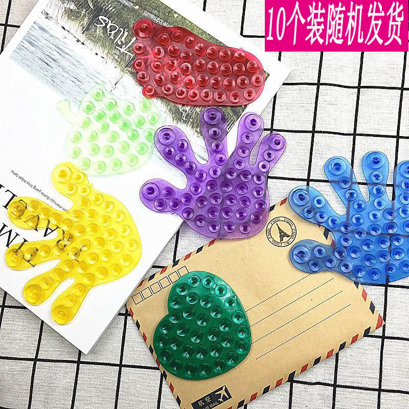 Creative Magic Suction Cup Feet Palm Apple Super strong Double sided Adhesive Vacuum wall hanging soap suction cup full figure