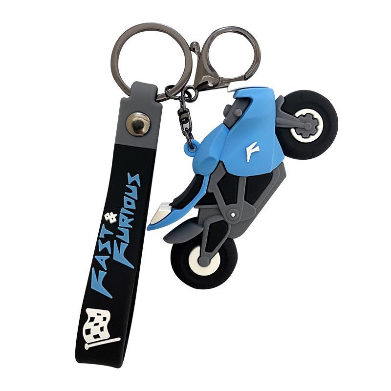 Cool motorcycle keychains, creative cartoon electric bikes, motorcycle keychains, pendants, bag hangers, pendants, gifts for men Item Picture
