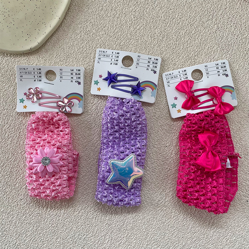 New cross-border children's and babies from Europe and America, sweet and cute bow, sweet hair band, sweat-absorbing headscarf Application Scenario