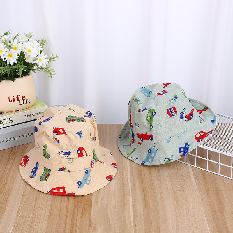 New Children's Hat New Cartoon Shade Boy And Girl Fisherman Hat Baby Sun Hat Manufacturers Direct Supply details Picture