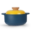 Nordic-style color-blocking clay pot stew pot, household gas open flame high-temperature resistant ceramic fashionable soup pot 煲仔饭 porridge pot Item Picture