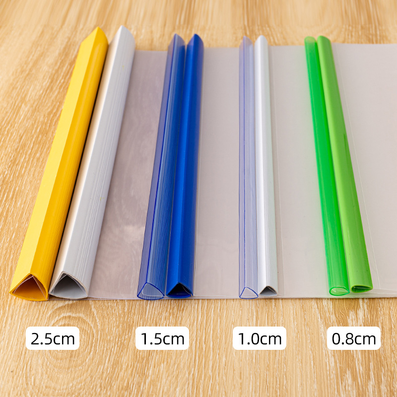 Wholesale thickened A4 paper pull-out folder, thickened transparent PP pull-out clip, office resume and test paper storage clip, office details Picture
