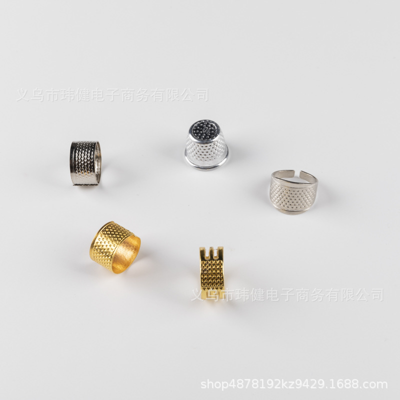 Cross-Stitch Sewing Tools Thimble Presser Diy Gadget Metal Iron Thimble Thimble Finger Sets Sewing Cross-Border