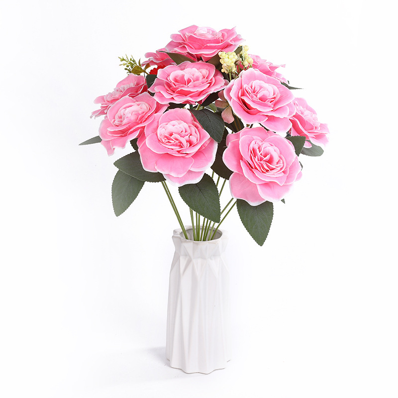 Flower heads, artificial flowers, artificial flowers, decorative flower arrangements, flower ornaments, indoor and outdoor landscaping, soft furnishings, hotel and home wholesale details Picture