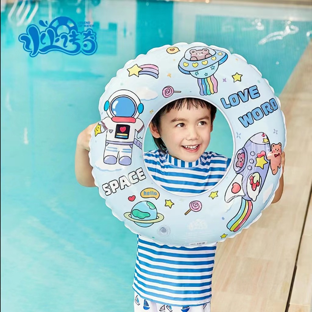 Manufacturers Spot Original Cartoon Children's Swimming Ring Thickened Cute Swimming Inflatable Baby Girl Adult Underarm Floating Ring Specification drawing