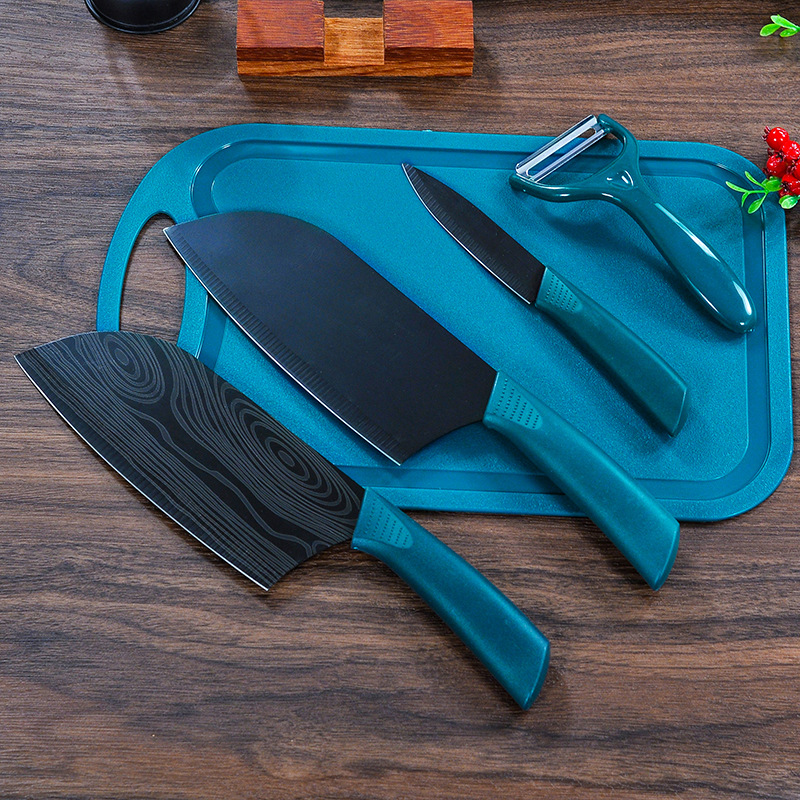 Yangjiang kitchen knife factory direct sales of stainless steel kitchen knife home cutting vegetables and meat kitchen knife set sharp fruit knife