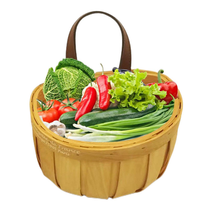 Nordic Woven Basket Kitchen Ginger Garlic Storage Basket, Storage Basket, Wall Hanging Basket, Hanging Basket, Retro Wall Hanging Basket Letter Basket details Picture