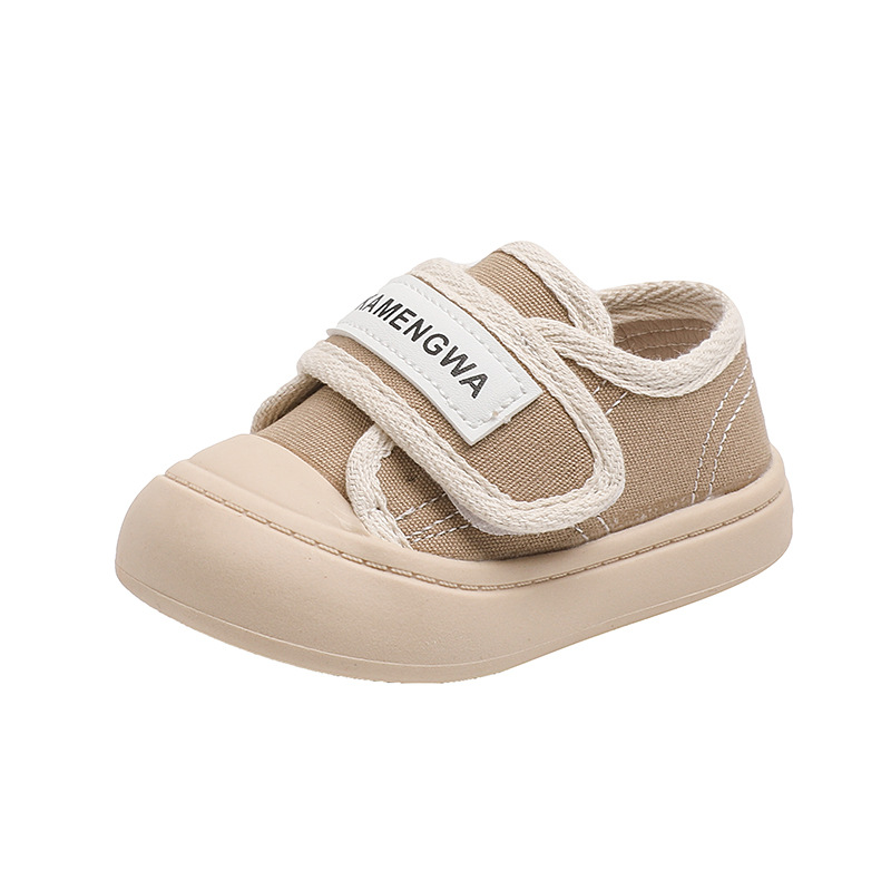 2023 Autumn New Baby Shoes Bao Head Anti-Kick Baby Canvas Shoes Boy Soft Soled Toddler Shoes Non-Slip Item Picture