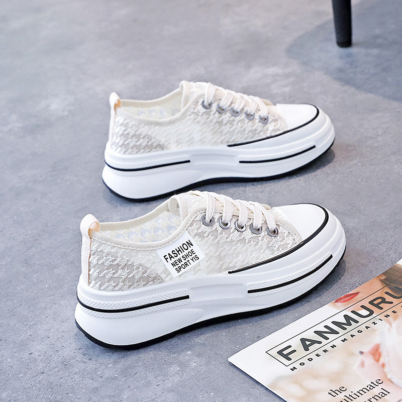 [Clearance]2023 Summer New Single Mesh Breathable Mesh Shoes Hollow Thin All Matching Ins Sports Shoes Specification drawing