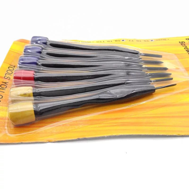 Factory direct sales of mobile phone disassembly and assembly screwdriver sets, computer tools, small-mouthed plum blossom flat-mouthed screwdriver combinations Specification image