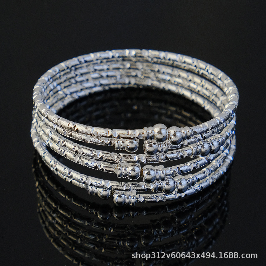 3MM gold-plated bracelet for women, African gold bead bracelet, gift for Ethiopian wedding brides Application Scenario