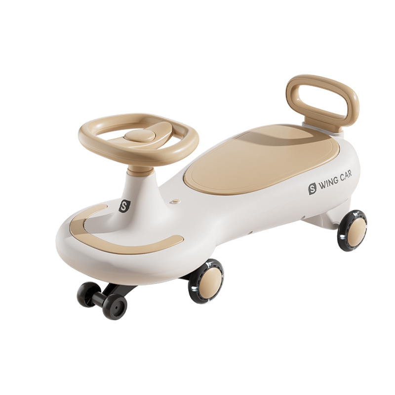 Children's yo-yook, anti-rollover, baby swing car, sliding car, silent wheel, light and music, baby twist car Item Picture