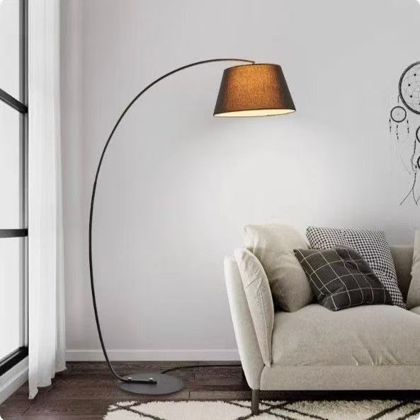 A Chinese-style fishing floor lamp, a high-end living room floor lamp, a creative decorative table lamp beside the sofa, a fishing lamp Application Scenario