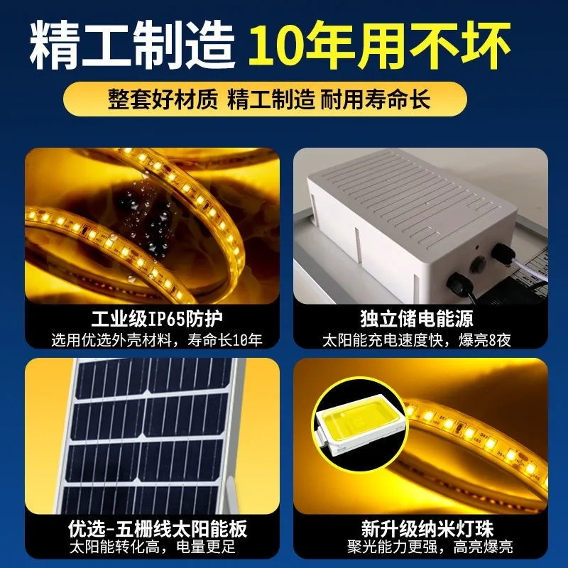 太阳能灯带花细节图