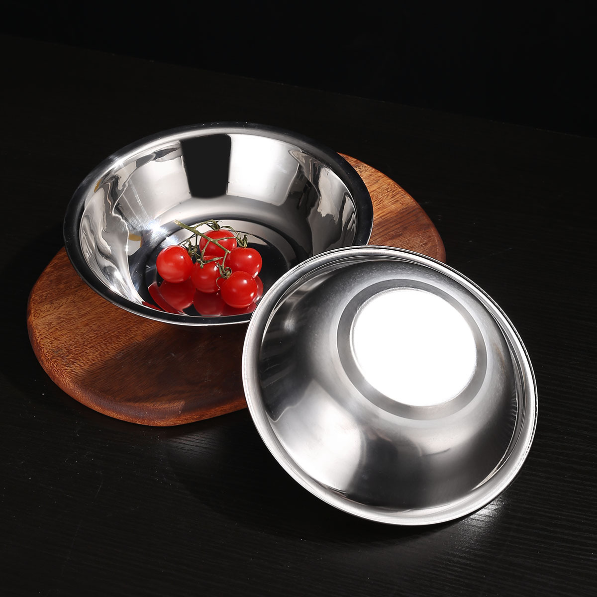Stainless Steel Yard Bucket Thickened Soup Basin Non-Magnetic Horse Bucket Home Student Canteen Round Soup Bowl Hotel Kitchen Stainless Steel Basin Specification drawing